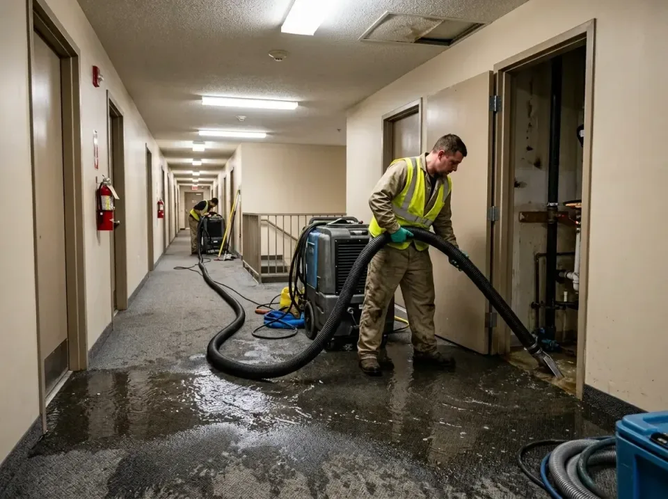 multi-unit-apartment-hallway-f-005 — frequently asked questions, Emergency Burst Pipe Water Extraction & Removal in County C…